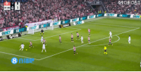 傳進(jìn)球門！皇馬連續(xù)傳球，姆巴佩頭球擺渡，卡馬文加頭球破門