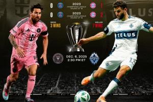 爭總冠軍??美職聯(lián)官推曬梅西穆勒交手記錄：梅西3勝、穆勒7勝