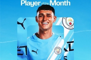 各項賽事6場4球1助攻！曼城官方：福登當選為11月隊內(nèi)最佳球員