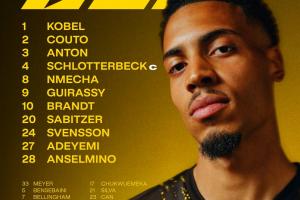 多特對(duì)陣霍芬海姆首發(fā)：吉拉西、阿德耶米在列，小貝林厄姆替補(bǔ)