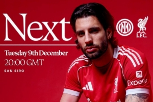 利物浦官推曬海報(bào)，預(yù)熱歐冠客戰(zhàn)國(guó)際米蘭