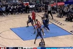 終于有正面貢獻！楊瀚森自投自搶找到弧頂隊友 助攻西索科三分