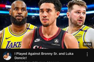 老詹新名字！??魔仙哥：我跟老布朗尼和東契奇打了比賽！