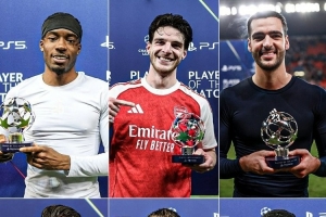 多點開花，阿森納本賽季歐冠6場全場最佳分別由6人獲得