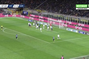 國米破僵！恰爾汗奧盧角球開出，奧古斯托頭球破門