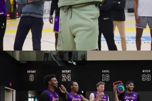 湖人老將詹姆斯迎來(lái)40歲生日，新秀兒子布朗尼獻(xiàn)唱生日快樂(lè)歌??