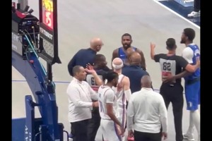 真生氣了！歐文對雷霆球員態(tài)度不滿??指著喬怒噴&與卡魯索爭執(zhí)