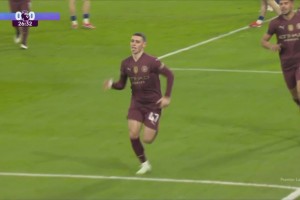 曼城先下一城！福登完美停球破門一氣呵成！德布勞內(nèi)送助攻！