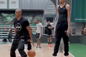 ??224學183的招啊？保羅手把手傳授文班背運接撤步三分