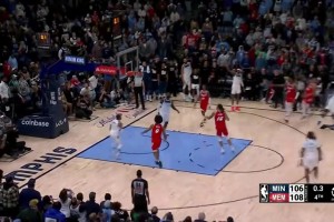 拯救球隊失??！愛德華茲最后時刻迎著兩人防守三分不中，錯失絕殺