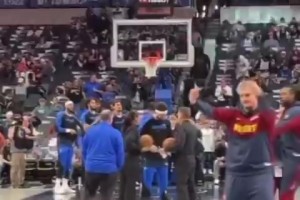 ??約老師和威少的關系已經(jīng)好到用中指問候?qū)Ψ搅??