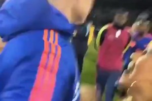 J羅手往哪里放？??哥倫比亞女球迷見(jiàn)到J羅反應(yīng)