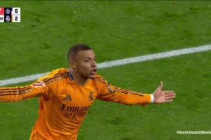 王者歸來！姆巴佩小角度推射穿襠破門雙響！羅德里戈分球送助攻！