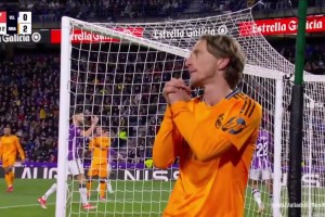 差點破門！居勒爾精妙直塞！莫德里奇前插小角度打門擦柱而出！