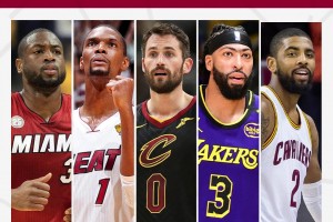 與濃眉的合作結(jié)束！詹姆斯的球星隊友分別都與其打了多少場？最高的果然還是他！