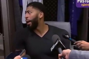 都是回憶??濃眉采訪時(shí)曾讓老詹小聲點(diǎn)：知道誰是湖人老大了吧？