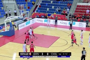 稱霸內線！王哲林2023男籃世界杯預選賽對陣巴林狂轟27分14板！