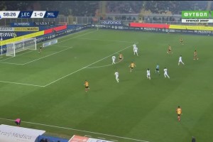 米蘭再丟一球！米蘭左路防守空虛！克爾斯托維奇推射破門！