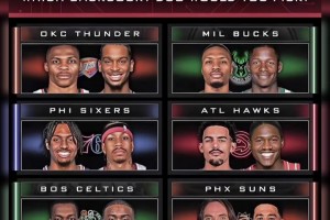 美媒曬圖：過去和現(xiàn)在組隊(duì)，你會(huì)選擇哪個(gè)后場(chǎng)雙槍？