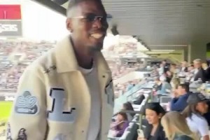 這是要去美職聯(lián)？洛杉磯fc賽前，博格巴前來與吉魯會面