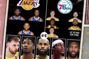 陣容炸裂??美媒模擬湖人76人驚天交易：湖人得到恩比德，送出里夫斯+八村+克內(nèi)+文總