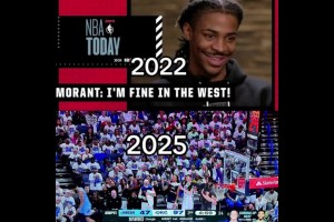 三年前：莫蘭特宣布西部無對(duì)手，三年后：落后雷霆50分