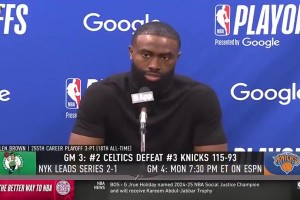 回旋鏢！布朗此前：不是1場2場3場，想擊敗我們得贏我們4場！