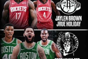 感覺火箭虧了！美媒：火箭可用范喬丹+小賈+伊森+10號簽去換杰倫+霍勒迪