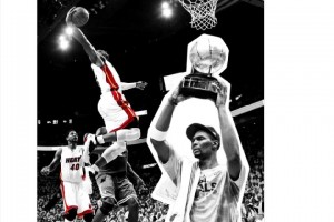 官方搞事？熱火官推曬12年奪東部冠軍 截掉詹姆斯P上波什捧杯