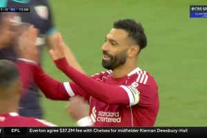 ?；倏讼碌讉髦兄?！薩拉赫推射破門！利物浦1-0領(lǐng)先畢巴！