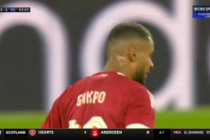 畢巴2-2再次追平！桑納迪頭球攻門，皮球打到加克波臉上彈進球門