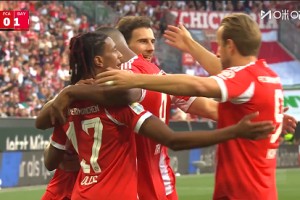 【集錦】德甲-凱恩2助迪亞斯破門+失空門 拜仁3-2奧格斯堡