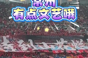 文藝范十足！實拍：蘇超常州主場TIFO用上了毛主席詩詞?