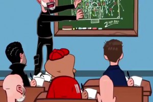 滕哈赫一如既往！外網動畫惡搞：孔帕尼是瓜迪奧拉最出色的學生？