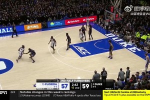 NCAA焦點戰(zhàn)！衛(wèi)冕冠軍佛羅里達VS杜克，最后時刻真焦灼